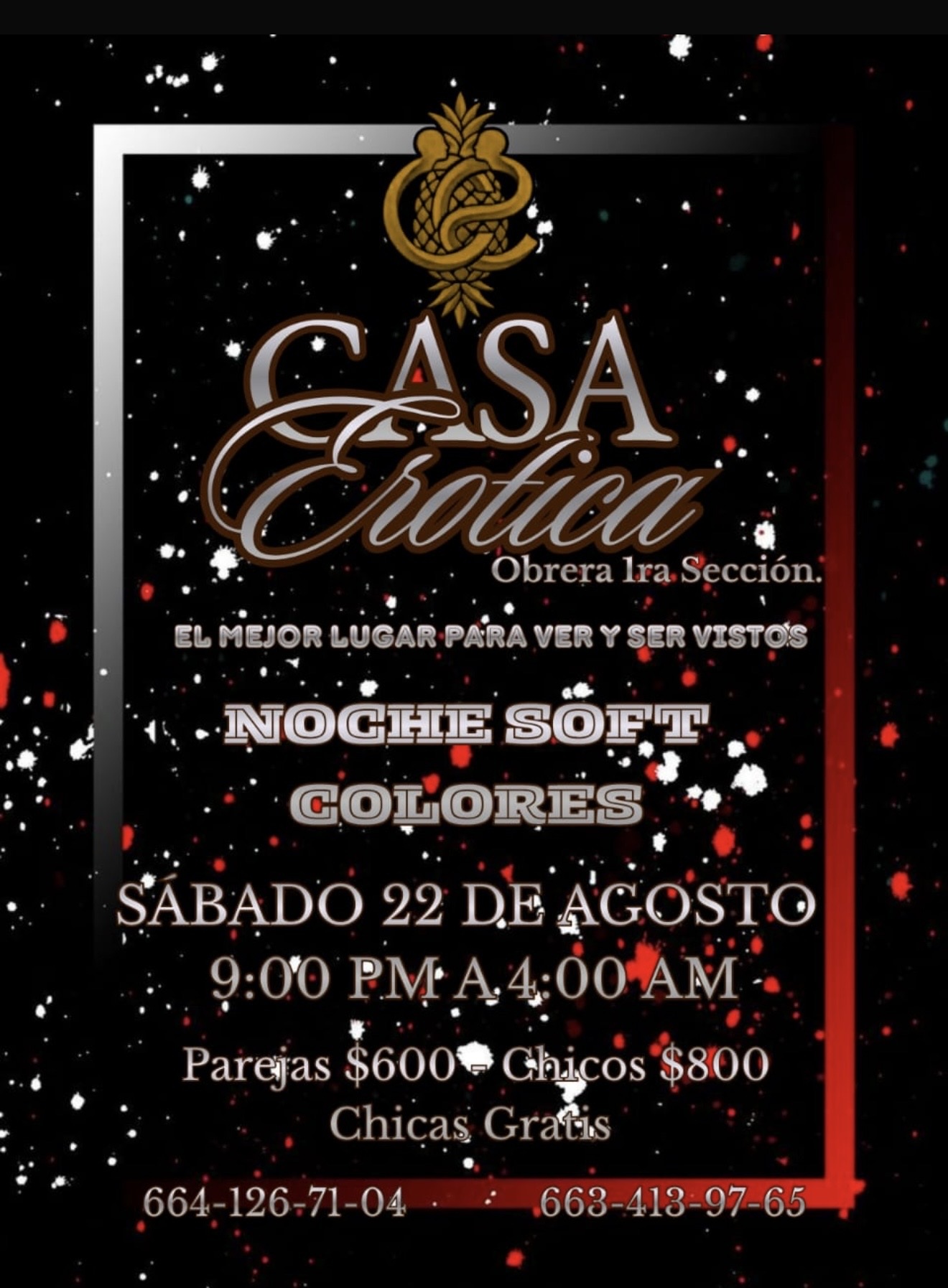 Evento actual Casa Erótica TJ